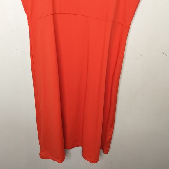 Columbia Tank Dress Orange Stretch Sleeveless Athletic - Picture 3 of 7